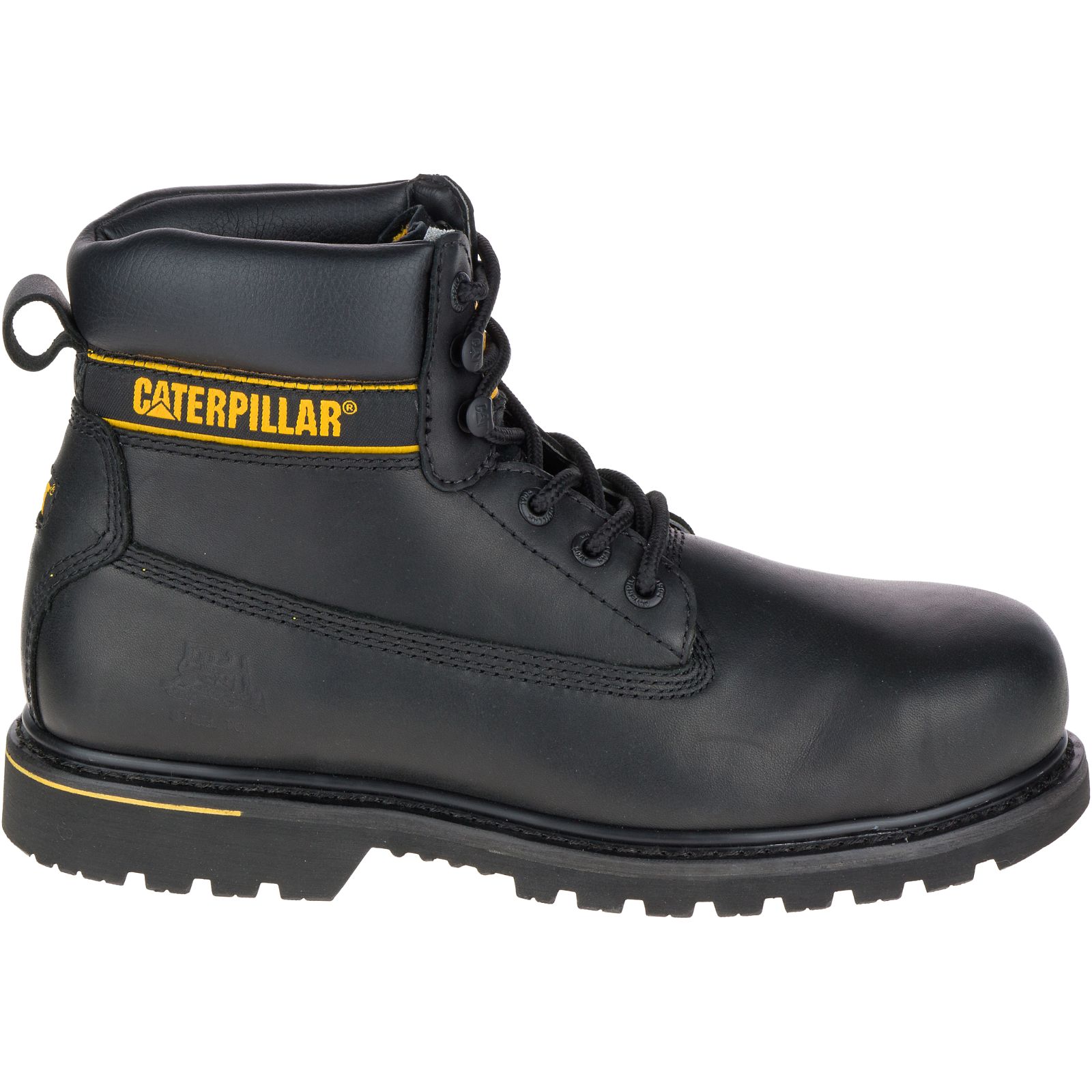 Caterpillar Holton Steel Toe S3 Hro Src - Mens Work Boots - Black - NZ (501PXEYOI)